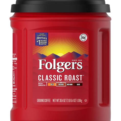 Folgers Classic Roast Medium Ground Coffee Review - Espresso Coffee Brewers