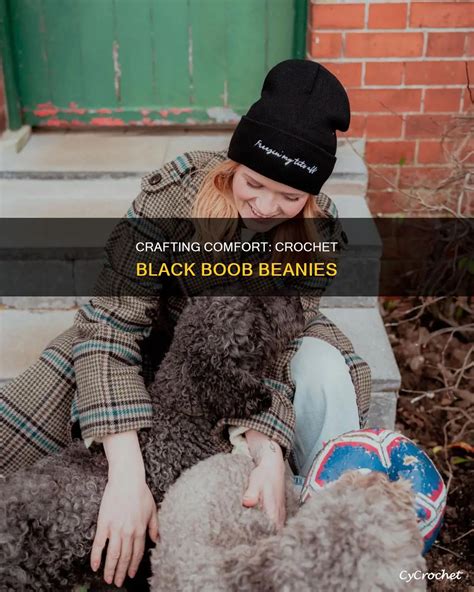 Crafting Comfort: Crochet Black Boob Beanies | CyCrochet