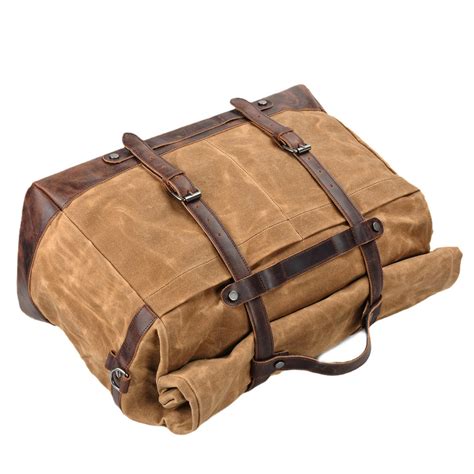 Waxed Canvas Duffle Bag - Woosir