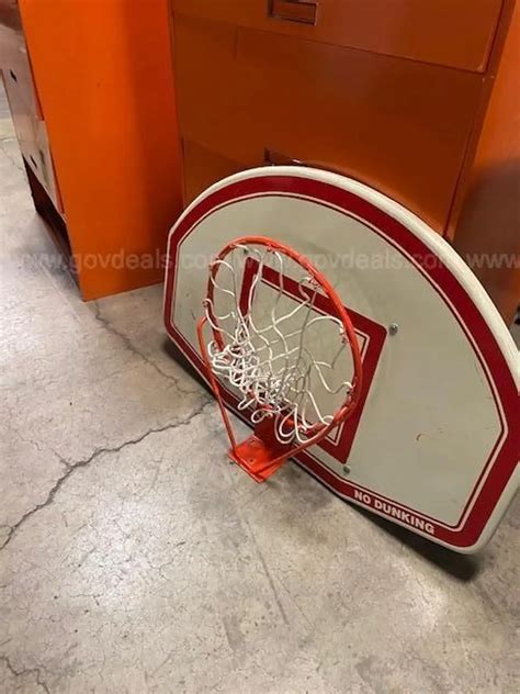 Two Basketball Backboards with Rims and Net | AllSurplus