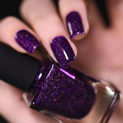 Vanity - by ILNP | Purple glitter nails, Holographic nails, Nail polish