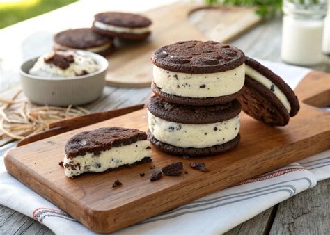 Oreo Ice Cream Sandwich - Quick, Creamy, Delicious