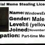 Meme Stealing License Meme Generator - Imgflip