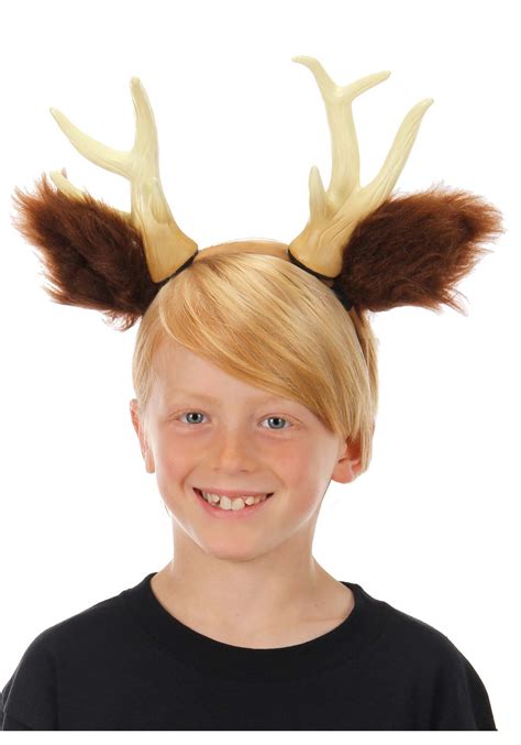 Deer Antlers with Ears Headband Costume Accessory