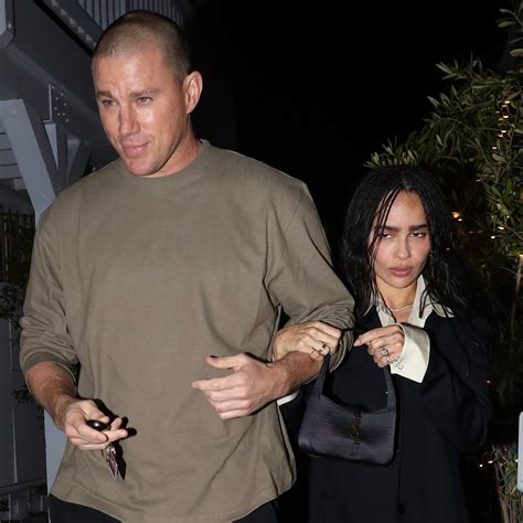 Zoë Kravitz flashes engagement ring on dinner date with Channing Tatum