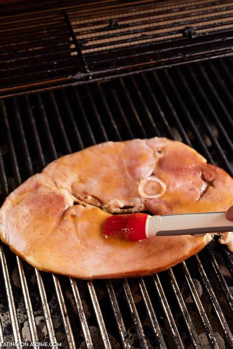 Grilled Ham Steak - Only 4 ingredients