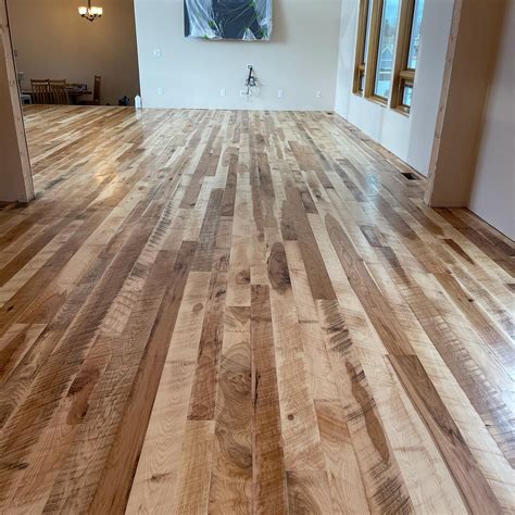 Finished Hickory Hardwood Floors