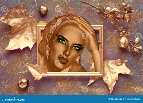 Aphrodite the Ancient Greek Goddess of Sexual Love Stock Illustration - Illustration of leaves ...