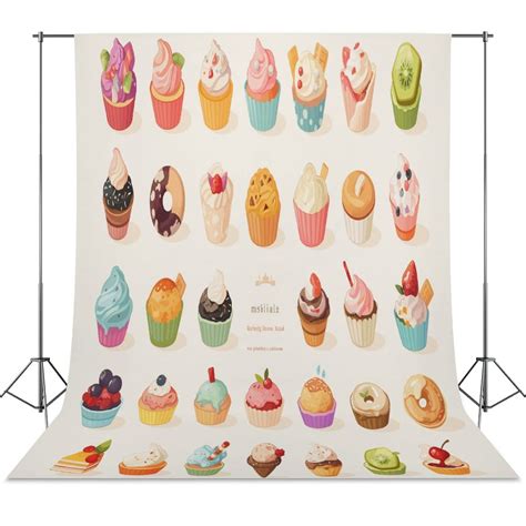Cartoon Cake Backdrops for Photography Kids Adult Photo Booth Video ...