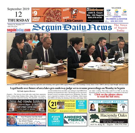 Seguin Daily News Newspaper