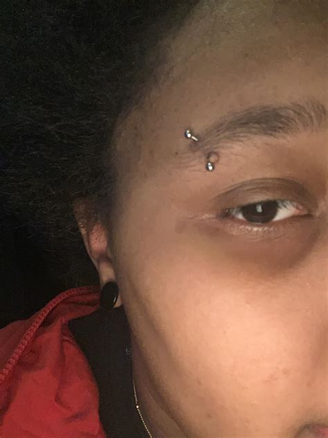 Is my eyebrow piercing infected? : piercing