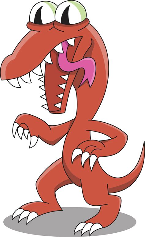 Orange monster rainbow friends vector dinosaur 20714729 Vector Art at ...