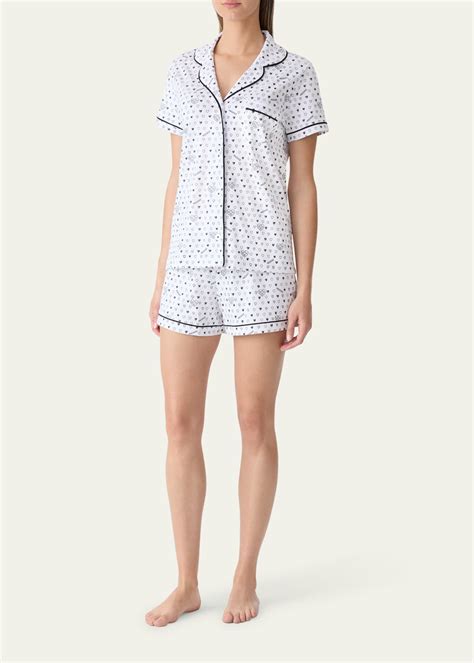 Mackage x Roller Rabbit Women’s Heart-Print Cotton Short Sleeve Polo ...