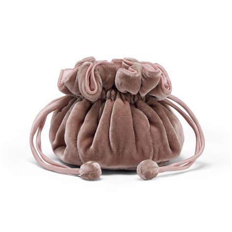 Soft pink velvet jewellery pouch | Jewellery organisers | V&A Shop