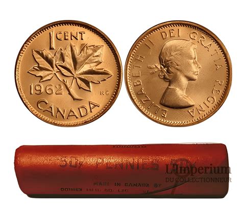 1962 Canada - 1 Cent Original Roll