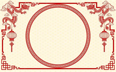 Premium Vector | Chinese frame border for happy chinese new year 2024 ...
