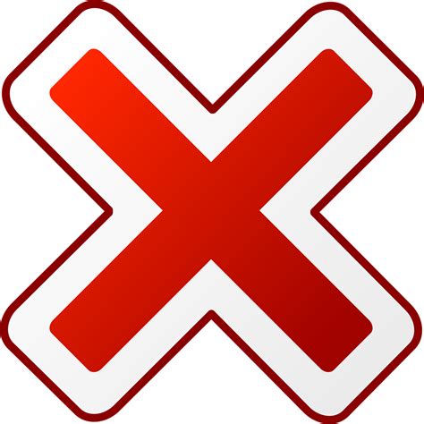 Red Cross Cancel - Free vector graphic on Pixabay