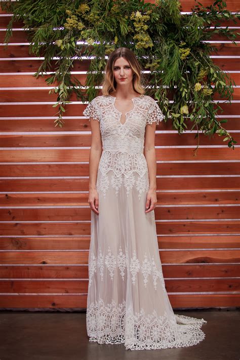 Azalea Boho Cotton Lace Wedding Dress | Dreamers and Lovers