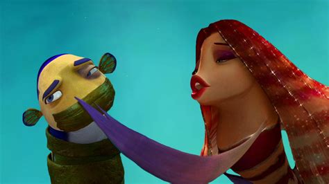 Download Shark Tale Oscar Tied Up Lola Wallpaper | Wallpapers.com
