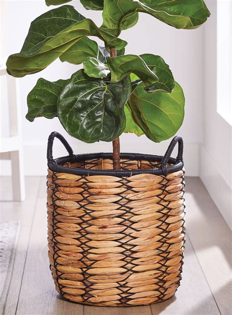 Better Homes & Gardens 12 Inch Claren Woven Water Hyacinth Basket ...