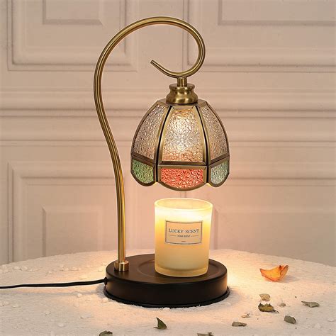 Amazon.com: Magnitt Candle Warmer Lamps,Vintage Marble Metal Glass ...