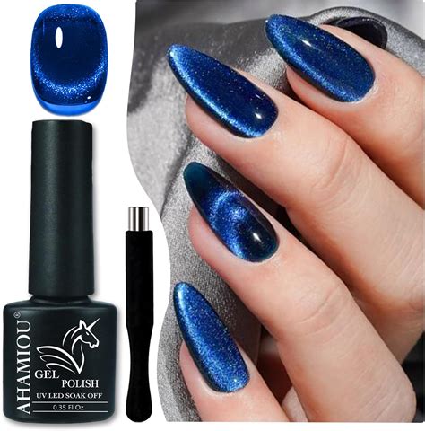 Amazon.com : Imtiti Brown Cat Eye Gel Nail Polish, 0.5fl oz Holographic ...