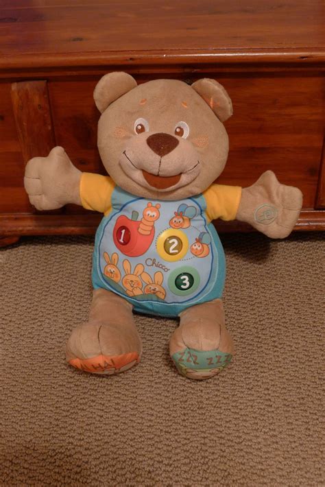 Sarah loves the Chicco Count-with-me Teddy Bear. She has him in English ...