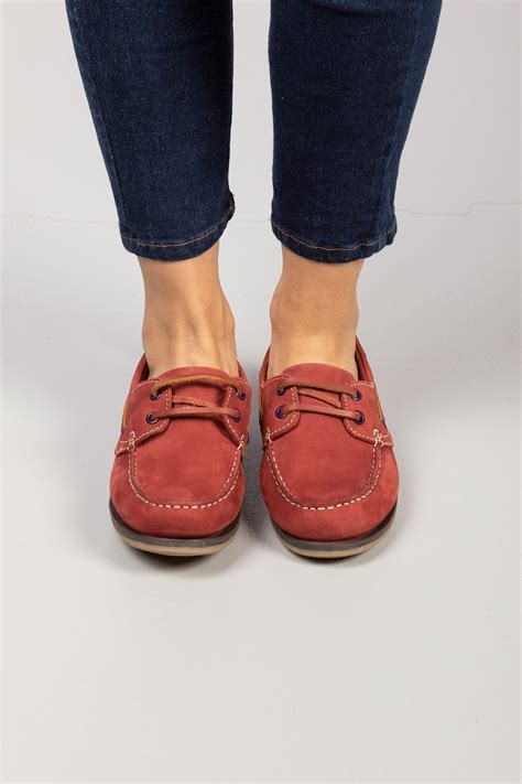 Ladies Leather Deck Shoes UK | Womens Lace Up Deck Shoes | Rydale