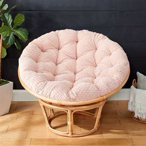 Sorra Home Soft Chunky Indoor Corduroy Papasan Cushion (Cushion Only ...