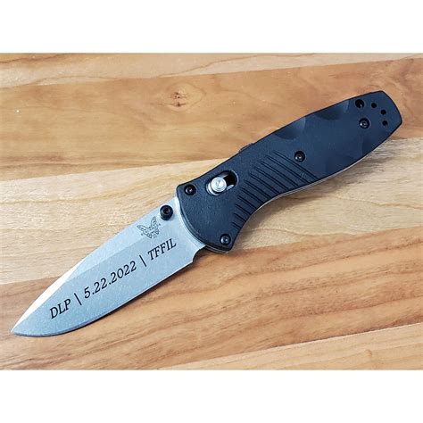 585 Benchmade Mini-Barrage Plain Edge-6034