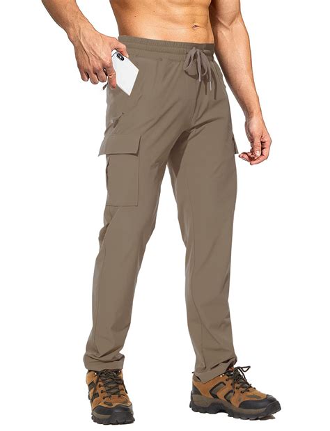 Men's Quick Dry Cargo Work Pants Lightweight Waterproof Hiking Pants ...