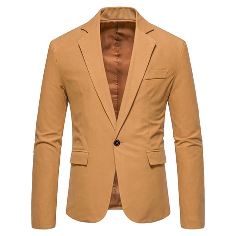 Dovford Mens Blazers Slim Fit Business Casual Men Suit Sport Coat One ...