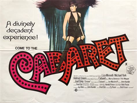 Original Cabaret Movie Poster - Bob Fosse - Liza Minnelli - Oscar Winner