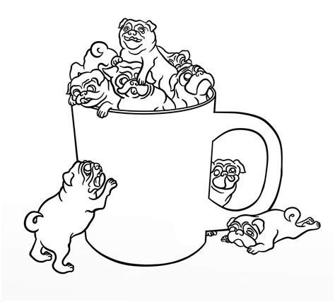Printable Pug Coloring Pages - Coloring Home