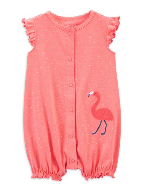 Carter's Child of Mine Baby Girl Romper, One-Piece, Sizes 0/3-24 Months ...