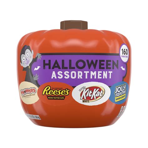 Hershey's, Halloween Chocolate Candy Assortment Pumpkin Bowl, 160 ...