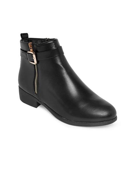 Buy Forever Glam By Pantaloons Women Leather Ankle Boots - Boots for ...