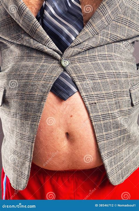 Shirtless fat man stock photo. Image of abdomen, adult - 38546712