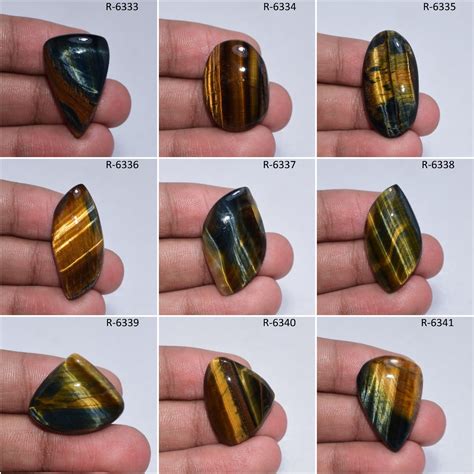 Attractive Tiger Eye Gemstone Multi Tiger Eye Cabochon Tiger | Etsy