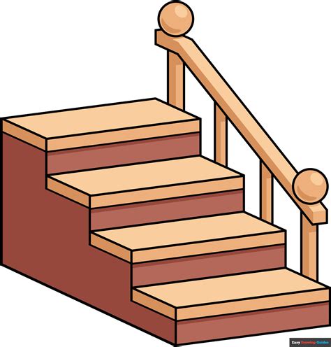 How to Draw a Staircase - Really Easy Drawing Tutorial