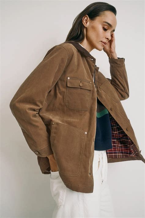 Dark Brown Barn Jacket by Marine Layer | Rent the Runway