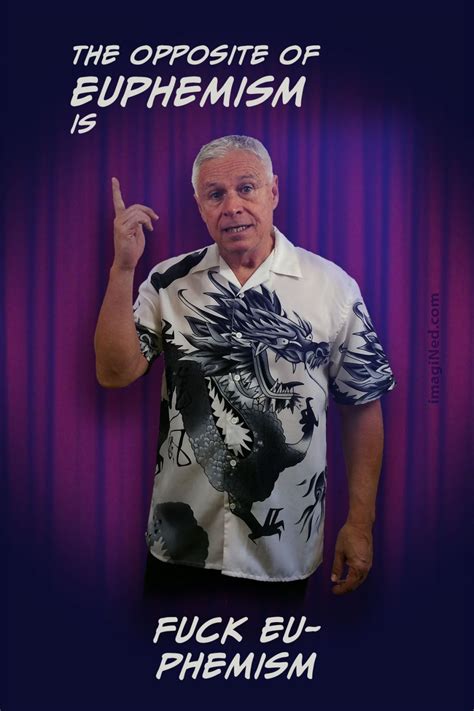 The Opposite of Euphemism is Fuck Euphemism - imagiNed Conceptual Artistry