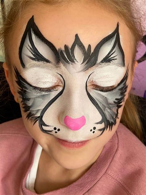 Cute Cat Face Painting