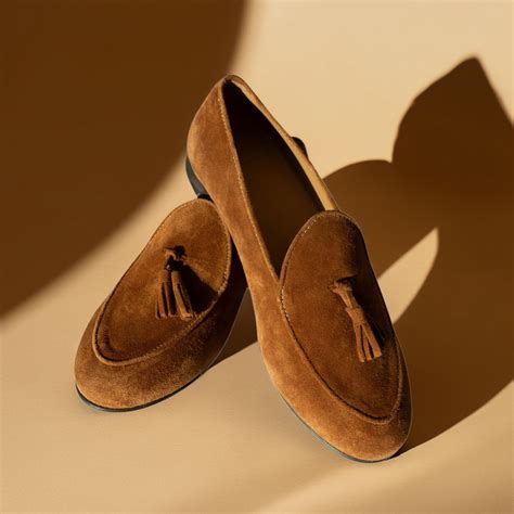 Men's Chestnut Suede Tassel Loafer