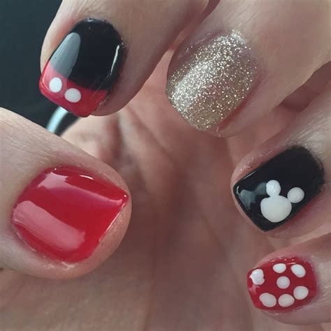 Acrylic Nail Designs Mickey Mouse at Charlene Ortega blog