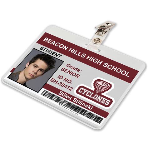 Teen Wolf TV Show, Stiles Stilinski Beacon Hills High School ID Card ...