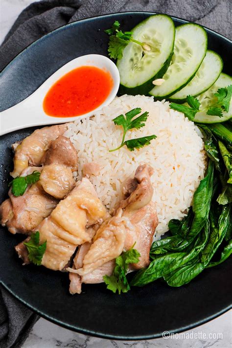 Rice Cooker Chicken Rice - Nomadette