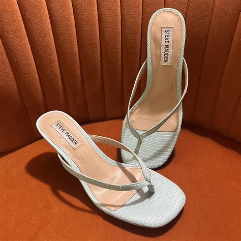 Steve Madden Women's Blue Sandals | Depop