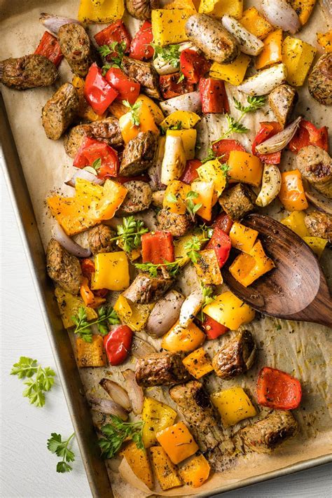 Chicken Sausage Sheet Pan