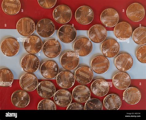 One Cent Dollar coins money (USD), currency of United States Stock ...